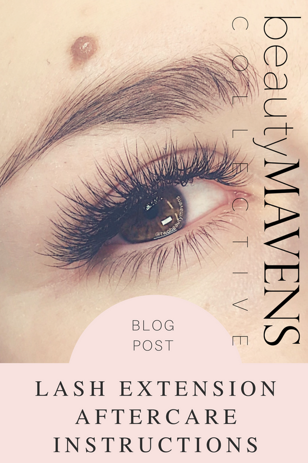 Lash extension aftercare instructions.