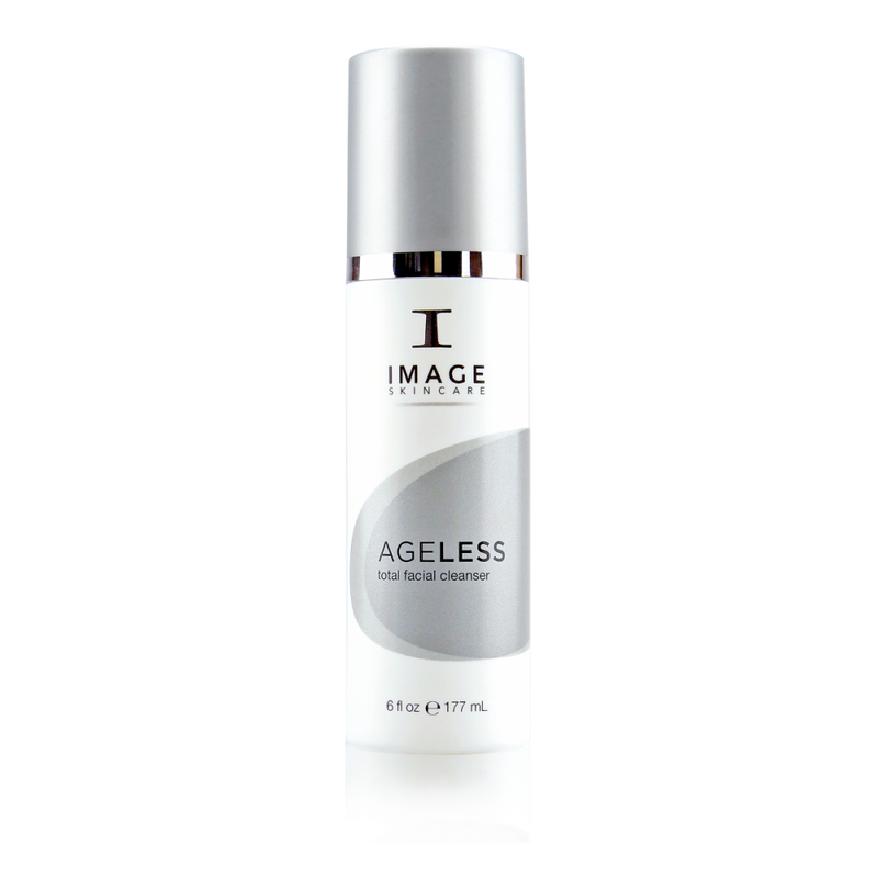 Ageless total facial cleanser by Image Skincare that can be used as a daily-use skin cleanser and jumpstarts the skin’s exfoliation process. 