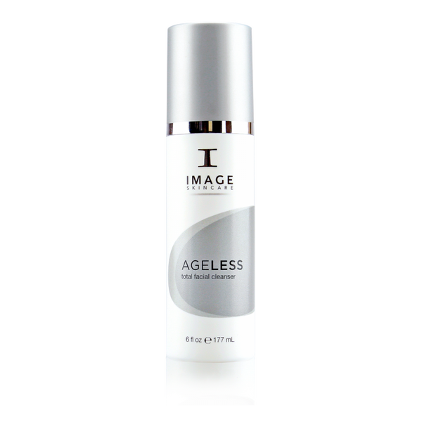 Ageless total facial cleanser by Image Skincare that can be used as a daily-use skin cleanser and jumpstarts the skin’s exfoliation process. 